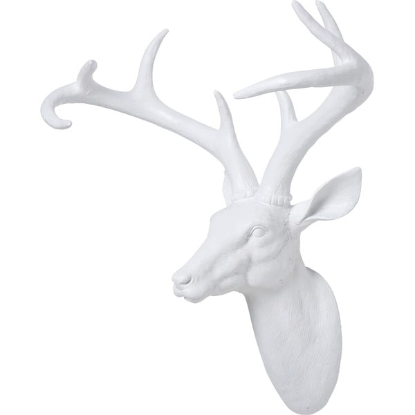 Biela dekoratívne busta v tvare jeleňa Kare Design Deer, 40 x 45 cm-image-2