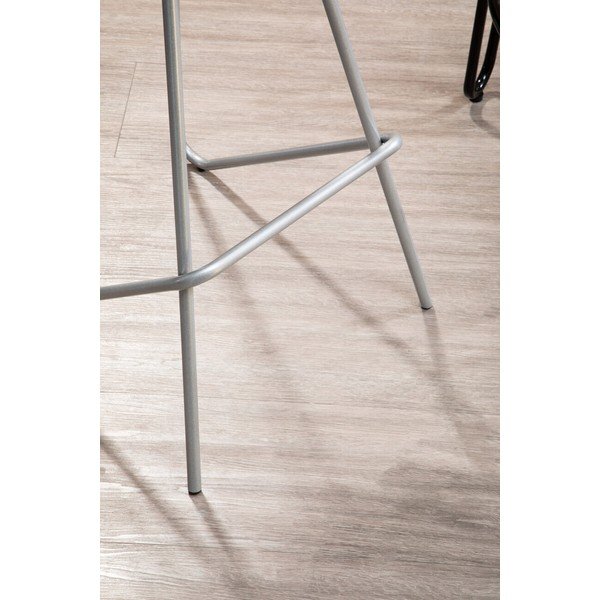 Barová stolička z brestového dreva v striebornej farbe/v prírodnej farbe (výška sedadla 78 cm) District – Premier Housewares-image-4