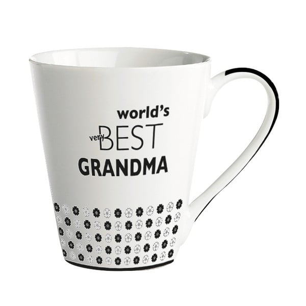 Porcelánový hrnček KJ Collection World’s best grandma, 300 ml