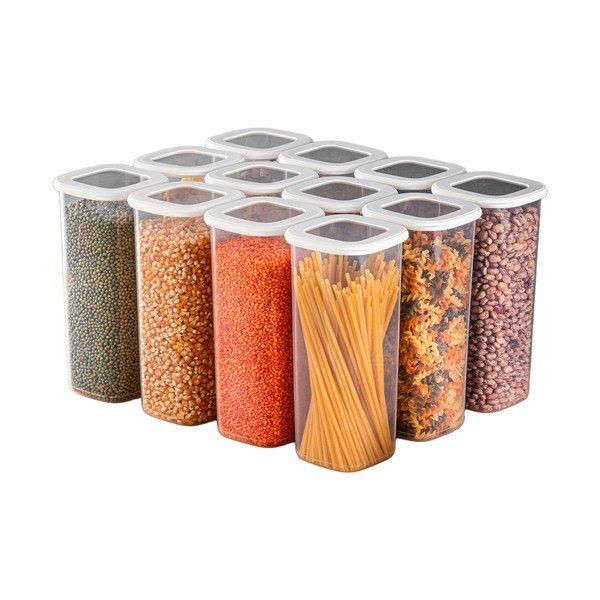 Plastové dózy v súprave 12 ks na potraviny Fresco – Hermia