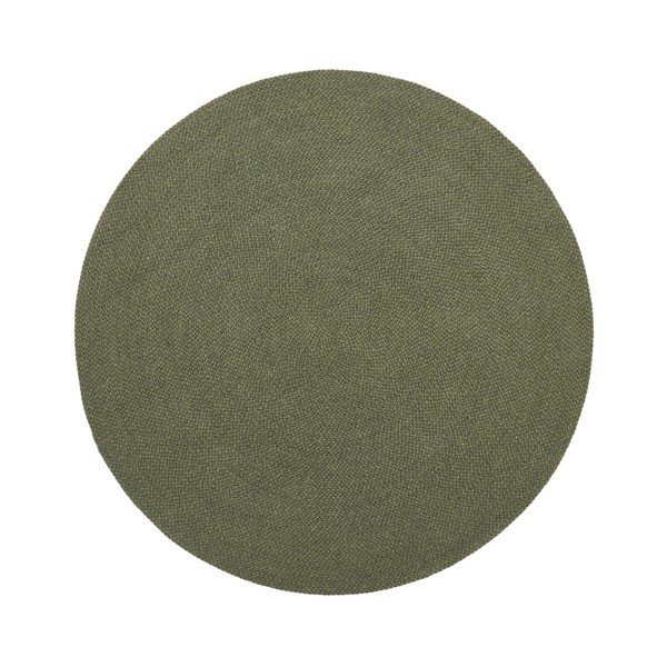 Zelený okrúhly vnútorný a vonkajší koberec z recyklovaných vlákien ø 150 cm Despas – Kave Home
