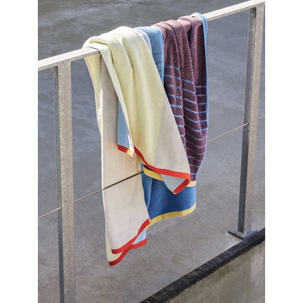 Modro-fialová bavlnená osuška Hübsch Dora, 70 x 140 cm-image-3