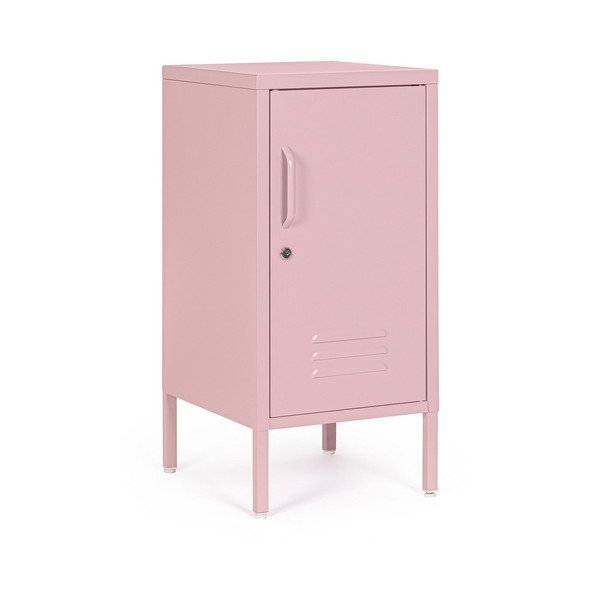 Svetloružová kovová uzamykateľná skrinka 35x76x40 cm Cambridge – Yes Everyday-image-2