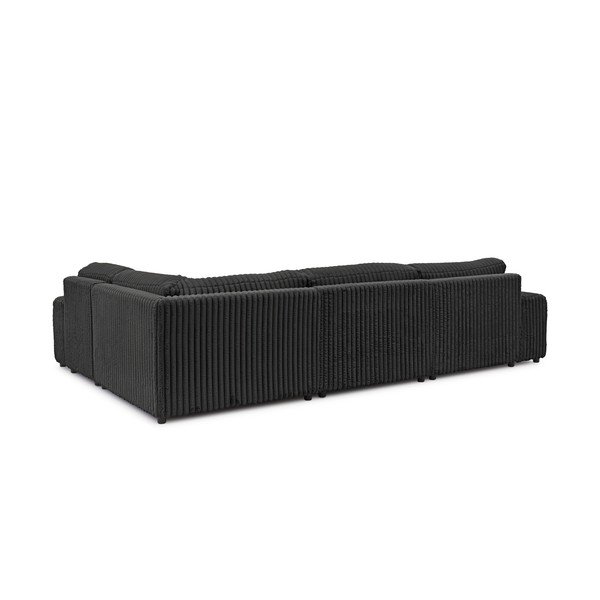 Tmavosivá menčestrová rohová pohovka (pravý roh/do tvaru "U") Justin – Ropez-image-3