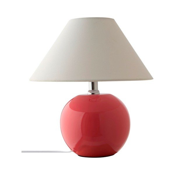 Ružová/krémovobiela keramická stolová lampa (výška  29 cm) Karamell – Jotex