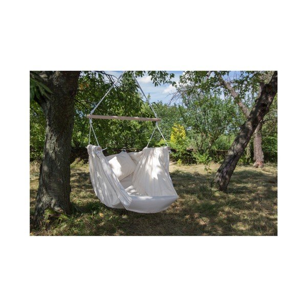 Krémová hojdačka pre dospelých so zavesením do stropu Hojdavak Maxi-image-1