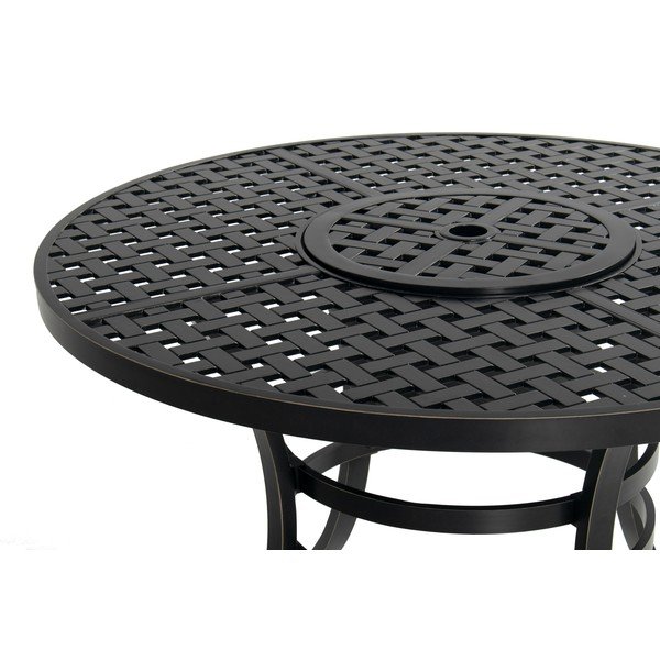 Hliníkový okrúhly záhradný jedálenský stôl ø 120 cm Rosario – Hartman-image-3