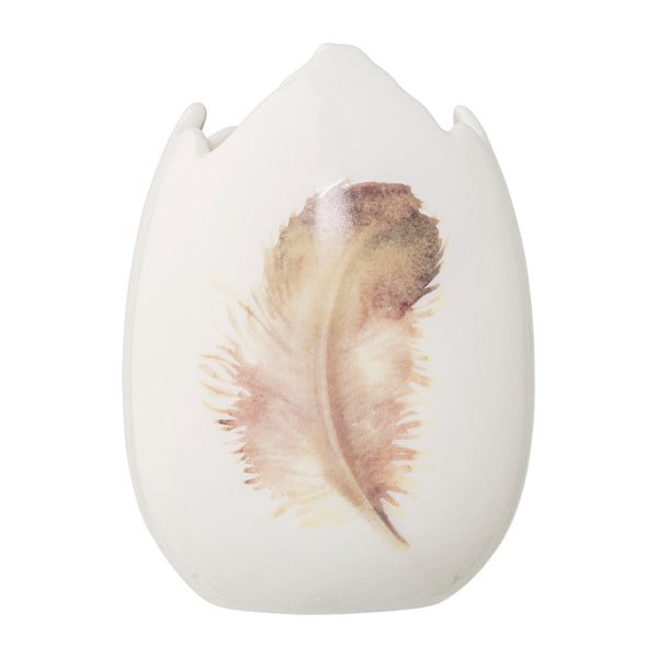 Kameninová váza v tvare vajca Bloomingville Feather