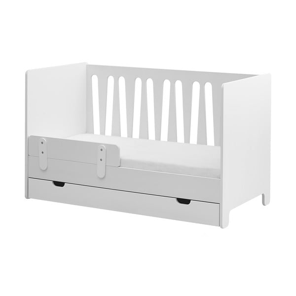 Biela variabilná detská postieľka Pinio Moon, 70 × 140 cm-image-4