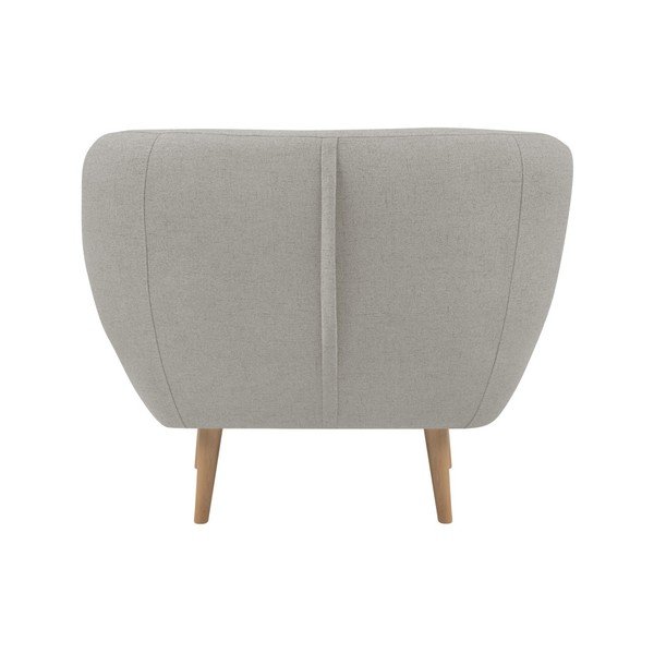 Krémové kreslo so svetlými nohami Mazzini Sofas Sicile-image-1