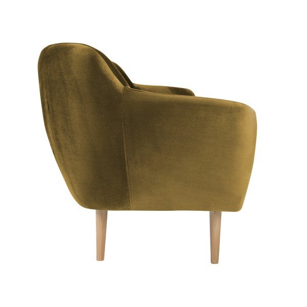 Horčicovožltá trojmiestna pohovka Mazzini Sofas Benito-image-3