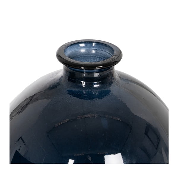 Tmavomodrá ručne vyrobená váza (výška  18 cm) – Ixia-image-3