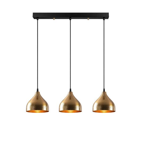 Závesné svietidlo v zlatej farbe s kovovým tienidlom Tattoo – Opviq lights-image-2