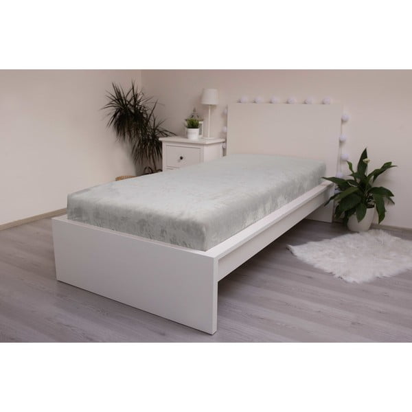 Sivá napínacia mikroplyšová plachta 180x200 cm – Jerry Fabrics-image-2