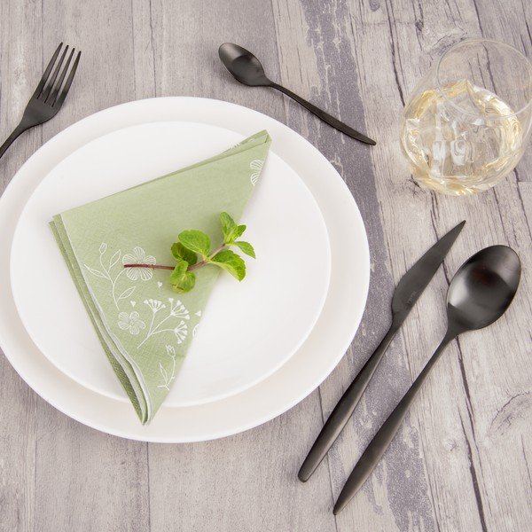 Čierny antikoro príbor 24 ks – Orion-image-1