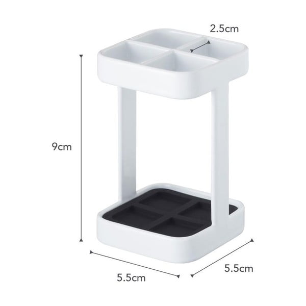 Biely stojan na zubné kefky YAMAZAKI Tower Slim-image-3