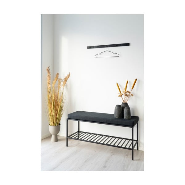 Čierny kovový nástenný vešiak Vita - House Nordic-image-1