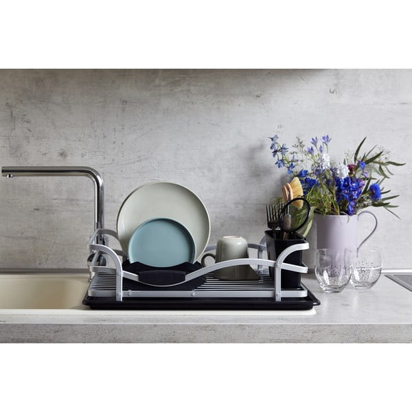 Čierny odkvapávač na riad Wenko Drip Aluminium-image-4