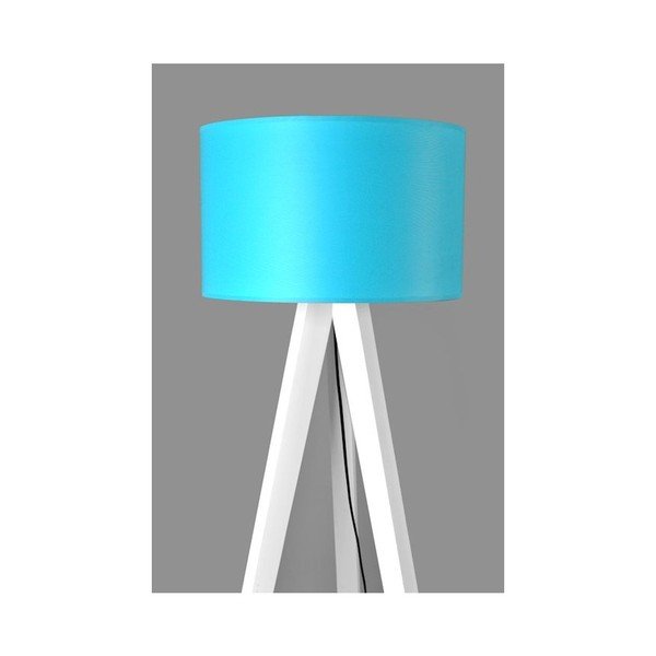 Stojacia lampa Tripod Blue/White-image-1