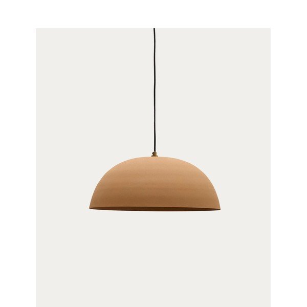Oranžové kovové závesné svietidlo ø 46 cm Nibla – Kave Home-image-3