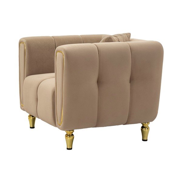 Taupe zamatové kreslo Alma – Mauro Ferretti-image-3