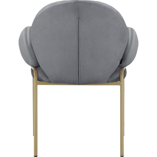 Sivé čalúnené jedálenské kreslá v súprave s podrúčkami 2 ks Iwama – Støraa-image-4