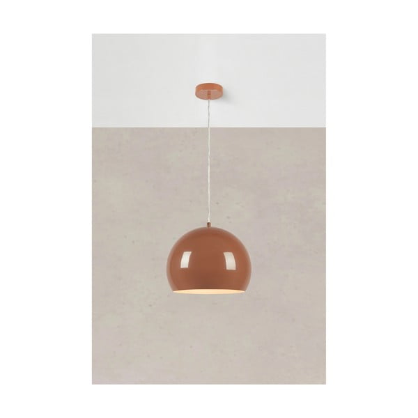 Hnedé závesné svietidlo s kovovým tienidlom ø 28 cm Pop – Markslöjd-image-2