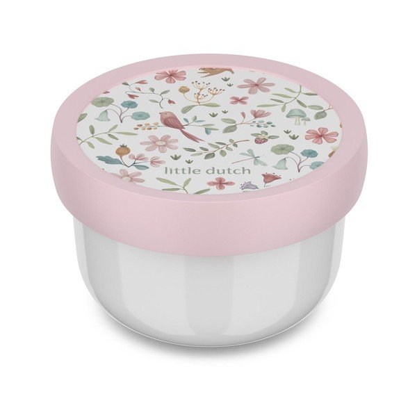 Biely/ružový plastový detský desiatový box Fairy Wonders – Mepal
