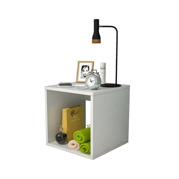 Biely nočný stolík Biga - Gauge Concept-image-2
