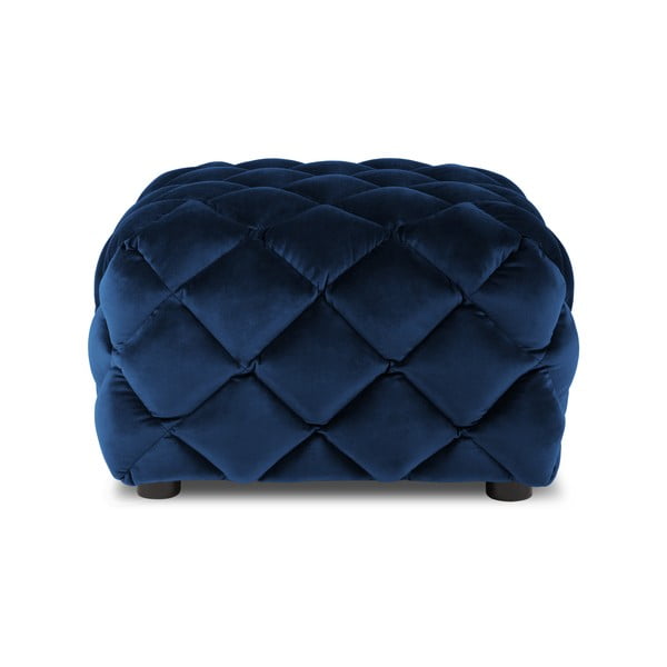 Tmavomodrý zamatový taburet Flandrin – Interieurs 86-image-2