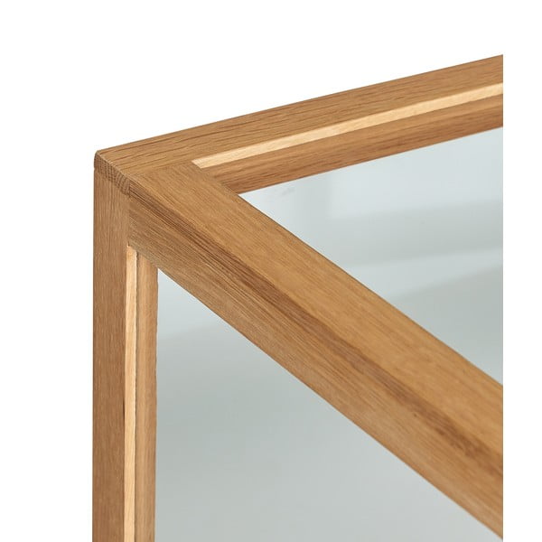 Vitrína v dekore duba v prírodnej farbe 80x88x42 cm Poetic – Hübsch-image-4