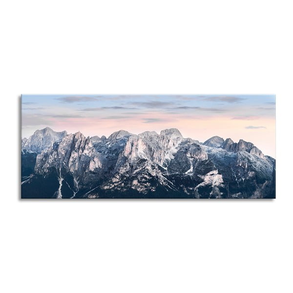 Obraz Styler Glass Views Alpine, 50 × 125 cm
