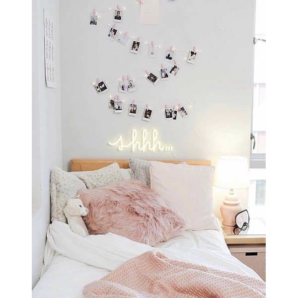 Žltá nástenná svietiaca dekorácia Candy Shock Shhh, 40 x 16 cm-image-1