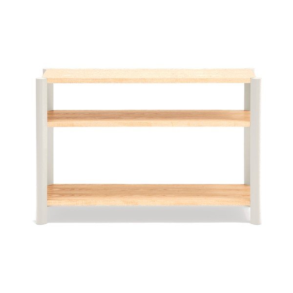 Krémový/v svetloprírodnej farbe regál v dekore duba 126x84x43 cm Bona – Teulat