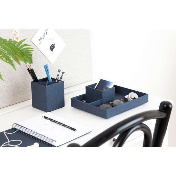 Tmavomodrý 4-dielny stolový organizér Bigso Box of Sweden Lena-image-2