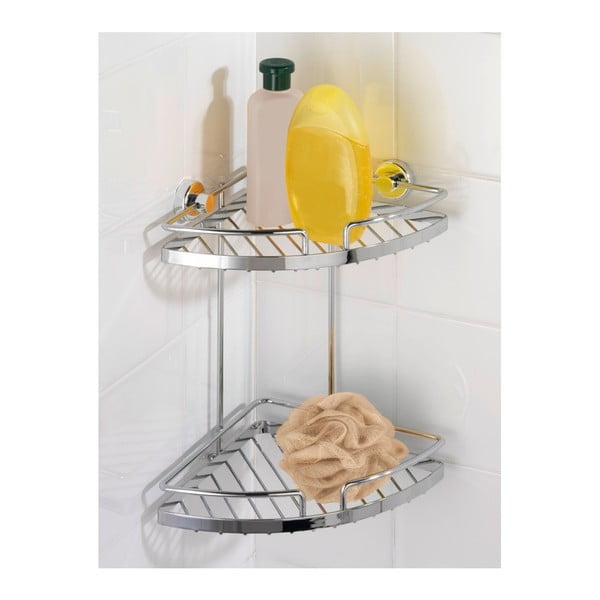 Samodržiaci rohový policový systém na kozmetiku Wenko Power-Loc Sion-image-1