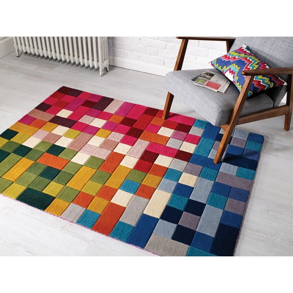 Farebný koberec z vlny Flair Rugs Lucea, 120 × 170 cm-image-1