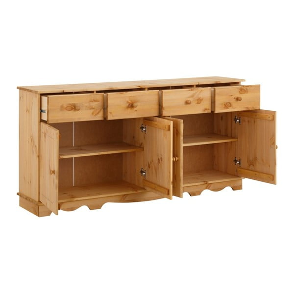 Štvordverový príborník z masívneho borovicového dreva Støraa Cheryl-image-2