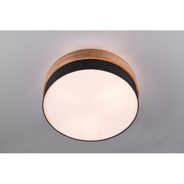 Stropné svietidlo v bielo-prírodnej farbe s textilným tienidlom Seasons – Trio-image-1