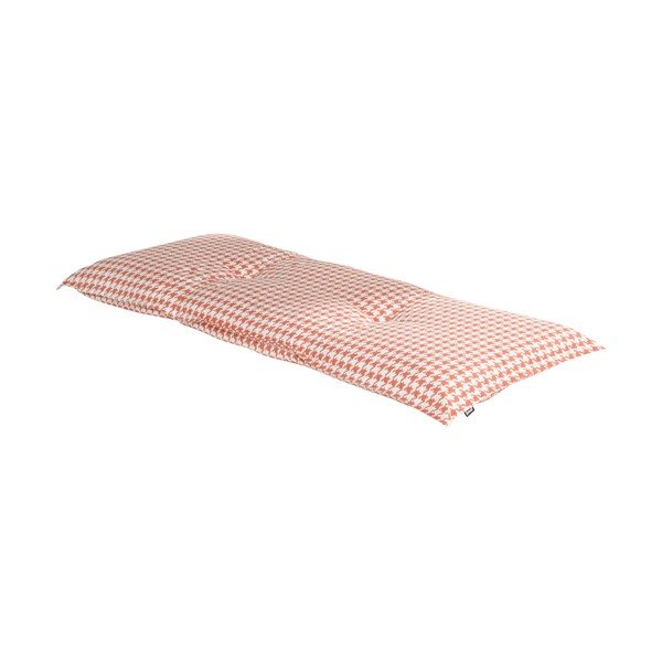 Oranžovo-biely záhradný vankúš na sedenie Hartman Poule, 120 x 50 cm-image-1