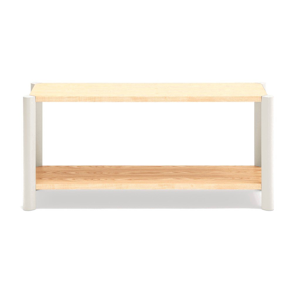 E-shop Krémový/v svetlo prírodnej farbe regál v dekore duba 126x59x43 cm Bona – Teulat