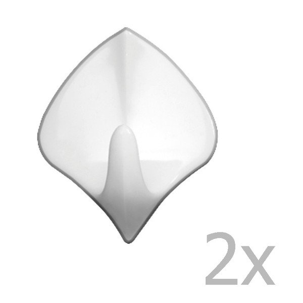 Sada 2 nástenných háčikov Wenko Large Rhombus White