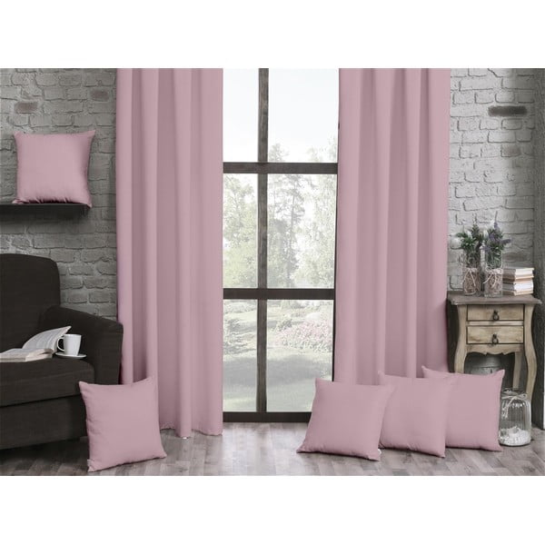 Pastelovoružový záves, 140 x 270 cm Honey - Mike & Co. NEW YORK-image-1