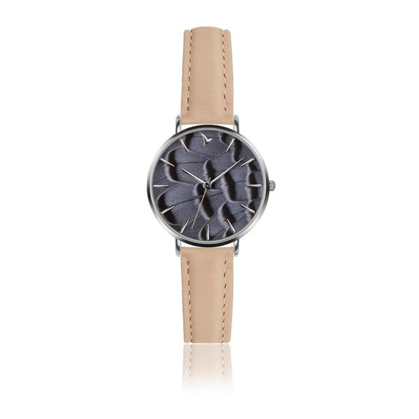 Dámske hodinky s béžovým remienkom z pravej kože Emily Westwood Nataly