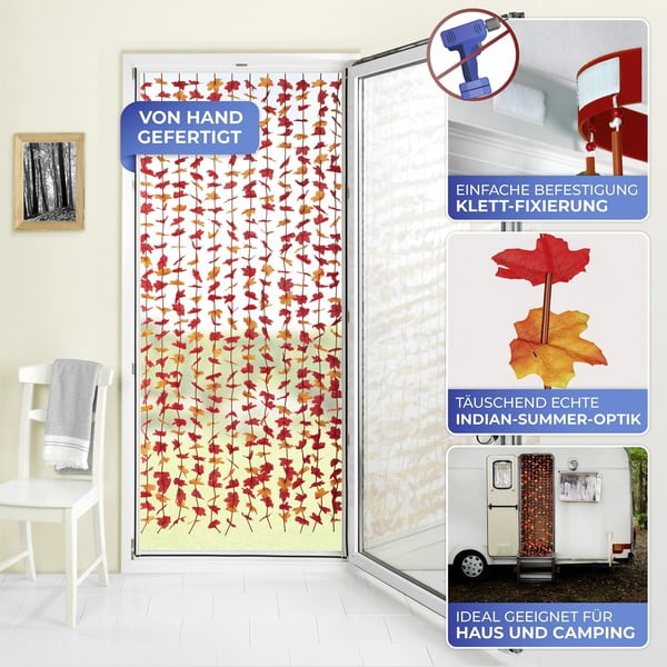 Červený záves do dverí 90x190 cm Indian Summer – Maximex-image-3