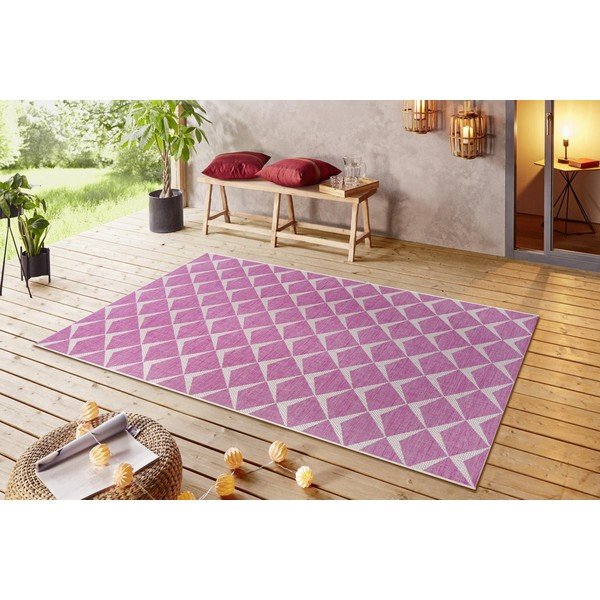 Ružovo-béžový vonkajší koberec NORTHRUGS Escala, 160 x 230 cm-image-1