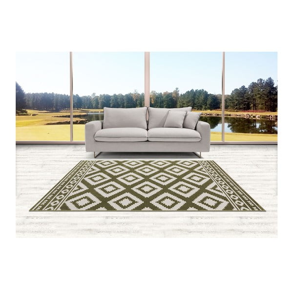 Zelený koberec DECO CARPET Verona, 110 × 170 cm