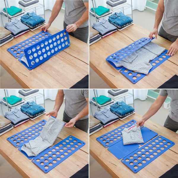 Modrá doska na skladanie oblečenia InnovaGoods-image-1