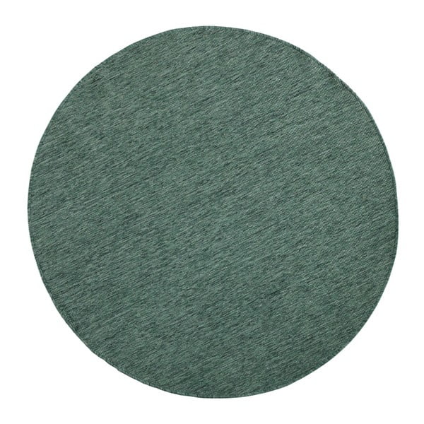 Tmavozelený obojstranný koberec Bougari Miami, Ø 200 cm