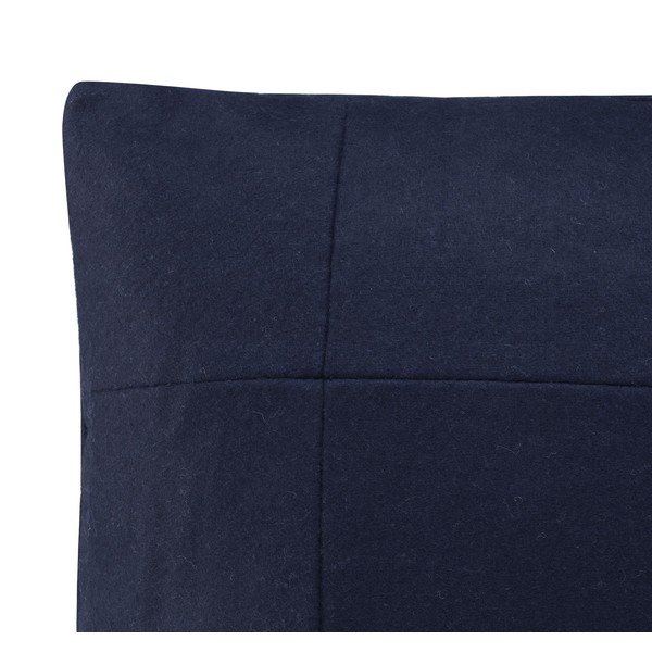 Tmavomodrá vlnená obliečka na vankúš HF Living Felt, 50 × 50 cm-image-2